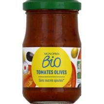 sauce tomates olives 200g - Monoprix Bio