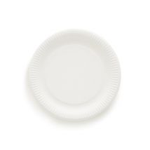 12 assiettes en carton, blanc, 29cm - Monoprix