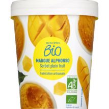 Monoprix bio origines sorbet artisanal à la mangue alphonso bio 334g Biologique - Monoprix Bio