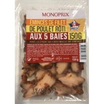 Monoprix emincés de filet de poulet rôti aux 5 baies - Monoprix