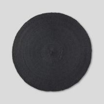 Monoprix maison set de table rond, en papier, noir - Monoprix