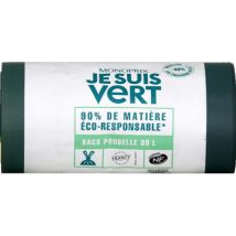 Monoprix je suis vert sacs poubelle éco-responsables 30l x20