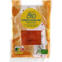 Monoprix bio saumon atlantique fumé bio 120g Biologique - Monoprix Bio