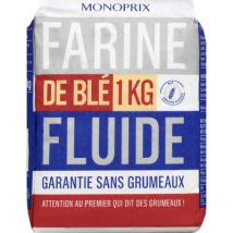 Monoprix farine de blé fluide type 45 1kg pour Enfant - MONOPRIX