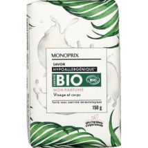 Monoprix bio savon hypoallergénique non parfumé 150g - Monoprix Bio