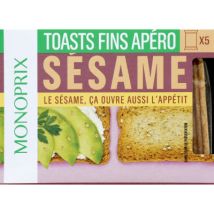 Monoprix mini toast apéro sésame 100g - Monoprix