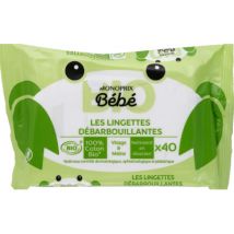 Monoprix bébé bio lingettes débarbouillantes x40 pour Bébé - MONOPRIX BEBE