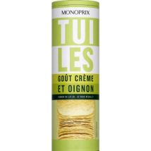 Monoprix tuiles goût crème et oignon 170g - Monoprix