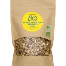 granola noisette, noix de cajou et raisins secs bio 350g Biologique - Monoprix Bio