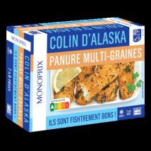 colin d'alaska panure multi-graines 400g - Monoprix