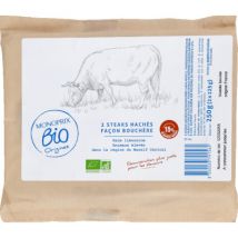 Monoprix bio origines steack haché 15% flow x2 250g - Monoprix Bio Origines