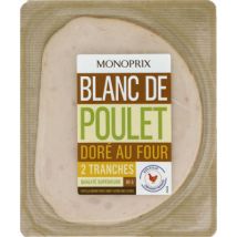 blanc de poulet 2 tranches 80g - Monoprix