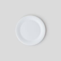 assiettes blanches en carton 18cm x50 - Monoprix