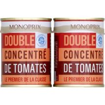 Monoprix double concentré de tomate 2x140g - Monoprix