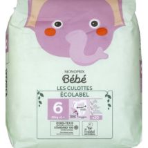 Monoprix bébé couches culotte ecolabel taille 6 x20 pour Bébé - Monoprix Bebe