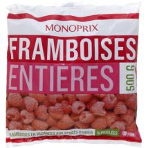 Monoprix framboises entières 500g - Monoprix