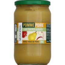 Monoprix pomme poire sans sucre ajouté 710g - Monoprix
