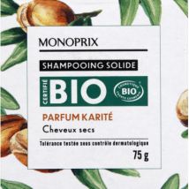 shampooing solide bio parfum karité 75g - Monoprix