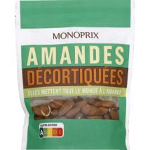 Monoprix amandes décortiquées 125g - Monoprix