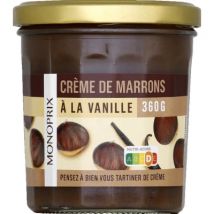 Monoprix crème de marrons à la vanille 360g - Monoprix