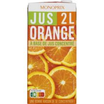 jus d’orange à base de jus concentré 2l - Monoprix