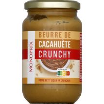 Monoprix beurre cacahuète crunchy 350g - Monoprix