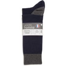 Lot de 2 paires de chaussettes fantaisies en coton - Monoprix