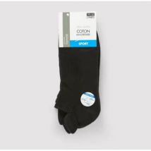 Monoprix paires de chaussettes ultra-courtes sport noir t 39/42 x2 - Monoprix