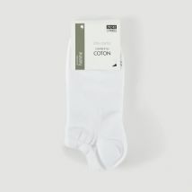 Monoprix 3 paires de chaussettes ultra-courtes en jersey noires - 43/46 pour homme - Monoprix