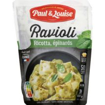 Paul & louise ravioli ricotta épinard 300g