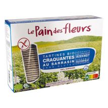 Le pain des fleurs tartines craquantes bio au sarrasin sans sel ni sucres ajoutés 300g Biologique