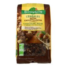 Bonneterre céréales croustillantes chocolat noir noisettes bio 375g Biologique