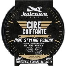 Hairgum cire coiffante cheveux barbe moustache bio 40g Biologique pour homme