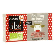 Ibo bouillon de boeuf en cubes bio 66g Biologique