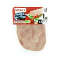 Naturalia jambon dégraissé découenné tranche x2 80g Biologique pour Enfant