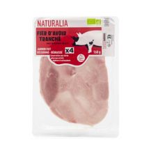 Naturalia jambon cuit découenné dégraissé bio tranche x4 160g Biologique pour Enfant