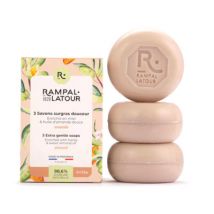 Rampal latour savon s solides amandes 3x125g