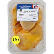 Premier prix cuisse de poulet blanc certifié sans antibiotique 1,6kg 1,6kg