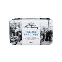Maison arostéguy petites sardines à l'huile d'olive et au piment d'espelette 81g