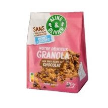 Aline & olivier granola gros eclat de chocolat 310g