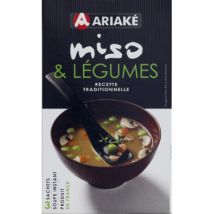 Ariaké miso & légumes recette traditionnelle x 3 sachets
