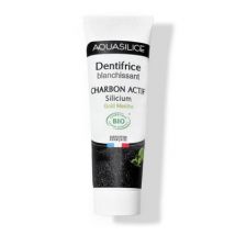 Aquasilice dentifrice blanchissant charbon actif silicium gout menthe 75ml