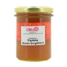 Re-belle confiture de raisin, pomme et gingembre 230g