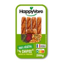 Happyvore chipolata végétale x4 200g Végétarien