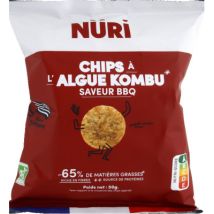 Nuri chips à l'algue kombu saveur bbq 50g Biologique