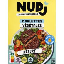 Nudj galettes végétale tomate oignon grillé bio x2 - 170g Biologique