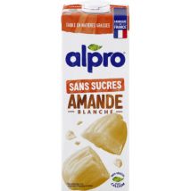 Alpro boisson végétale lait d'amande non grillée sans sucres 1l Végétarien