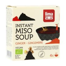 Lima soupe miso instantanée gingembre bio 4x15g Biologique