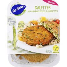 Sofine galettes aux asperges vertes & courgettes 2 x 80g