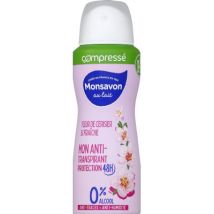 Monsavon déodorant spray antibactérien au lait 100ml pour femme